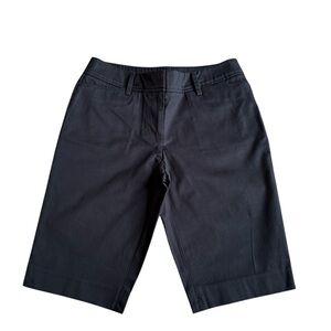 Talbots Petite Black Bermuda "Perfect Short" Shorts Womens 10.5" Inseam SZ 0P